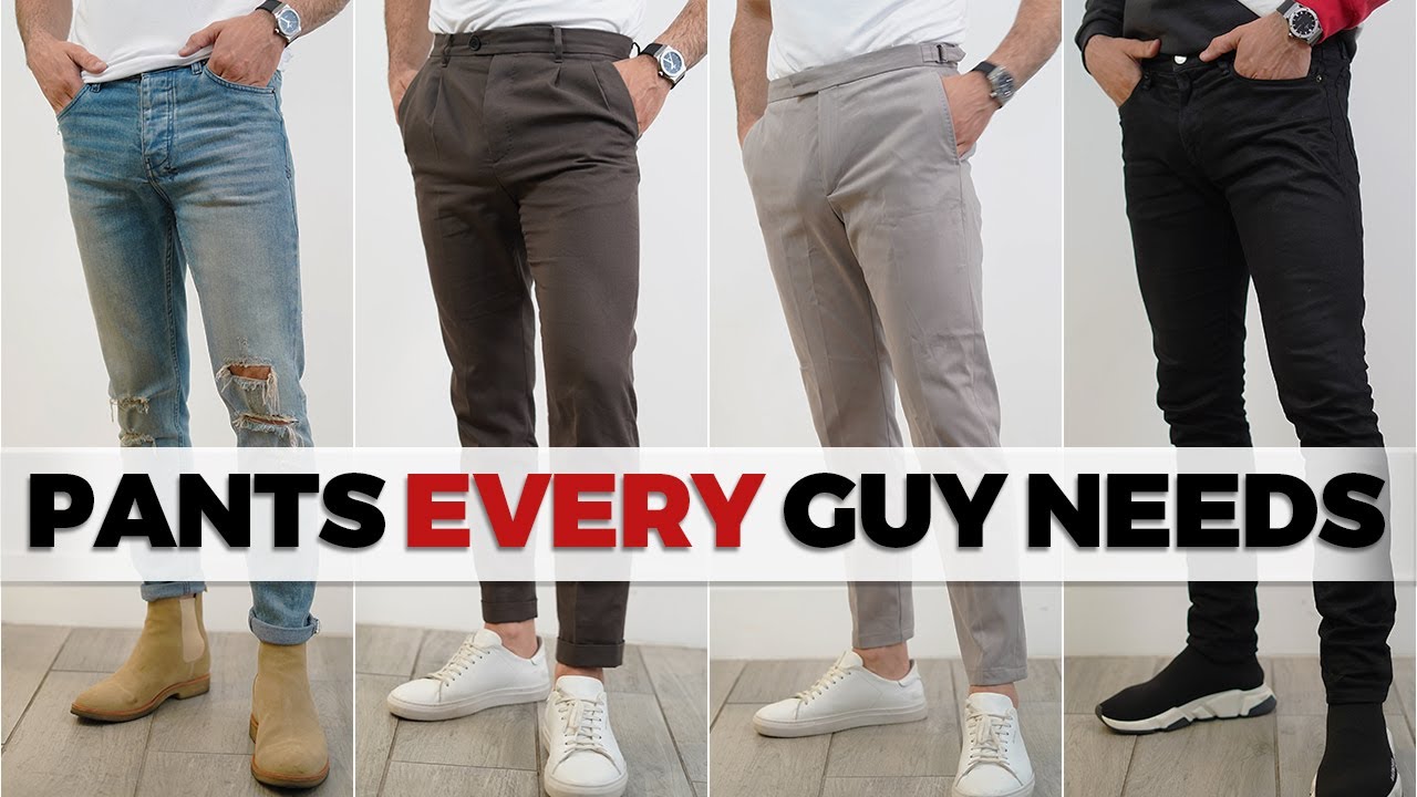 5 Pants EVERY Guy Needs in His Closet | Alex Costa