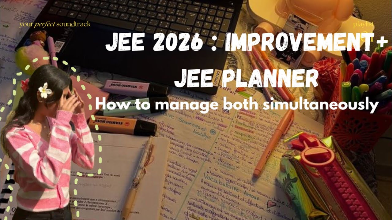 JEE 2026 : Improvement + April attempt ✨ || How to manage both simultaneously || #jee #improvement 