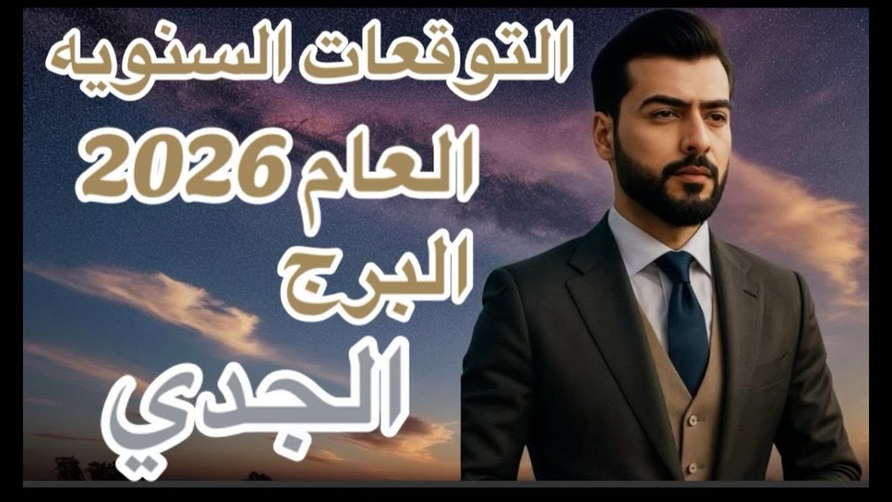 التوقعات السنويه العام 2026 البرج الجدي عالم الفلك عبدالقادر