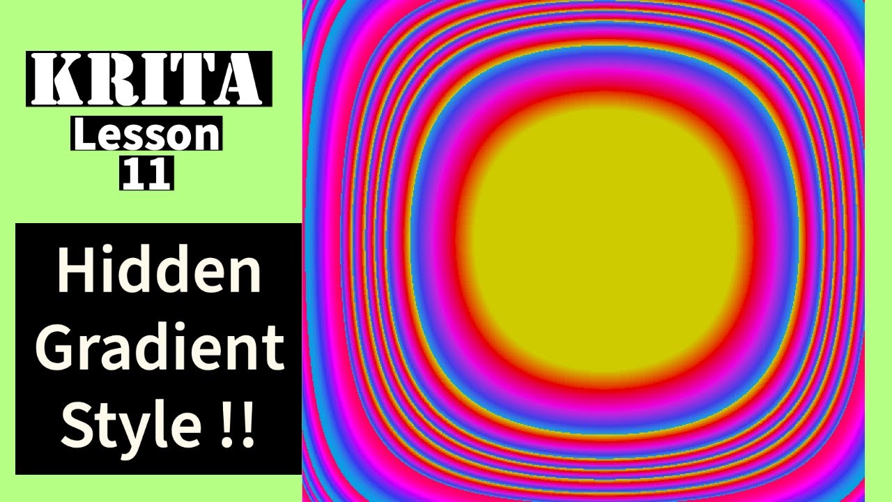 KRITA Tutorial : Segmented Gradients | Hidden Color Effect
