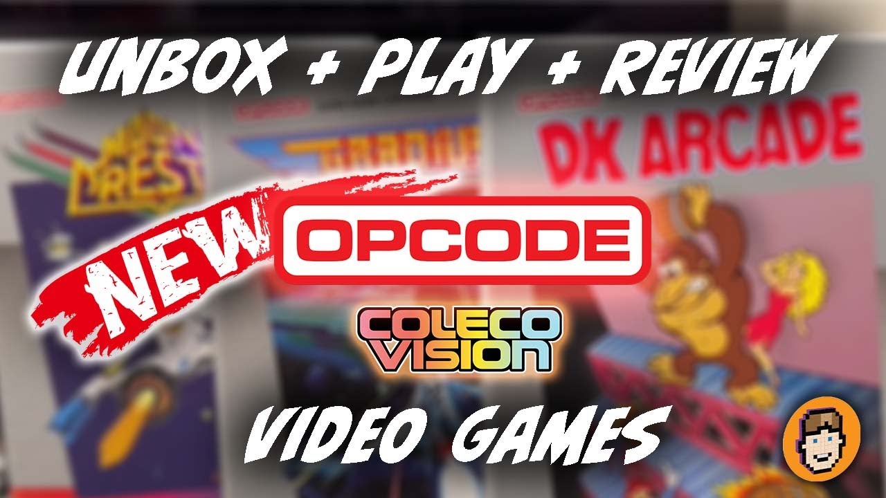 New ColecoVision Games | Unbox + Play + Review | Opcode
