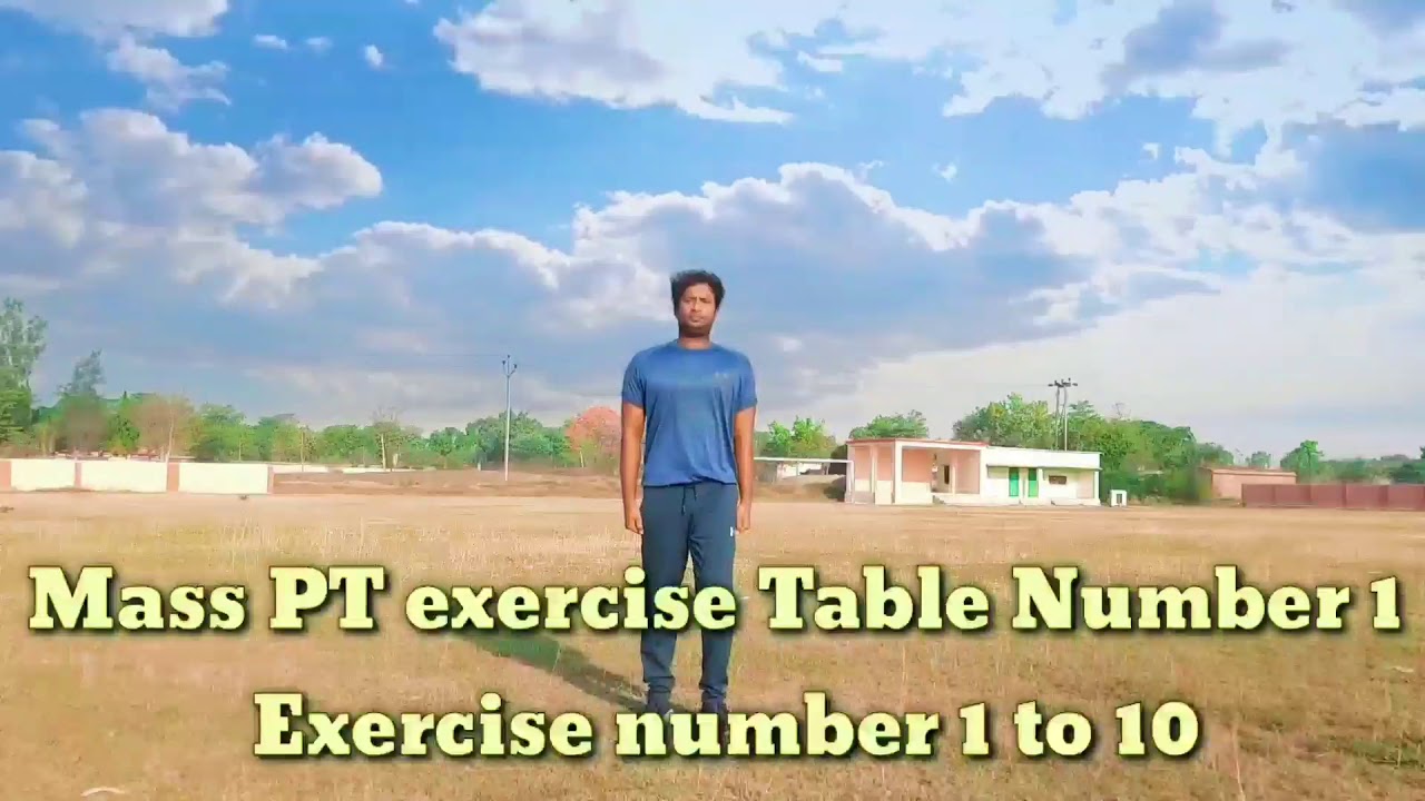 Mass pt Exercise// Table number 1 // Exercise number 1 to 10