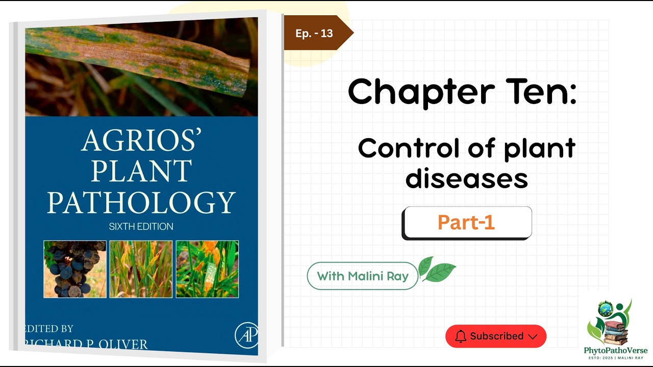 Ep. 13 | G.N. Agrios Made Easy | CHAPTER 10 (Part 1) | Plant Pathology | Malini Ray #phytopathoverse
