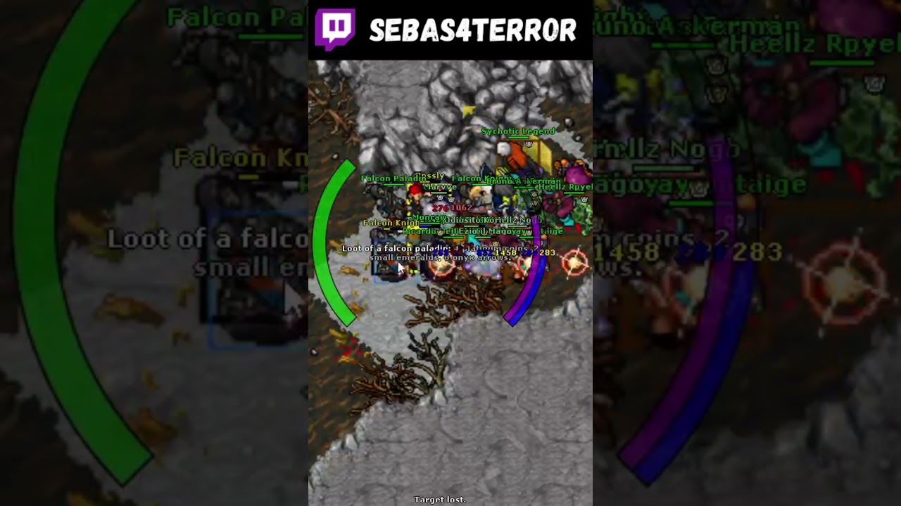REDSKULL DROP AWAY HIS BP! #tibiadose #tibia #tibiaclips
