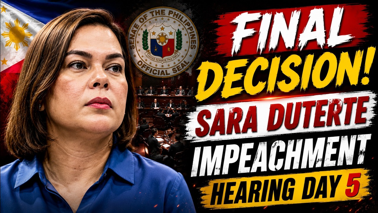 Sara Duterte Trial LIVE | Day 5 Impeachment Hearing In Philippine Senate LIVE | ET Now | Manila