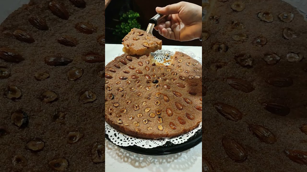 بسبوسة الحلوانى الاصلية معايا جربيها أجمل من اللى بتشتريها هتطلع مرملة وطرية