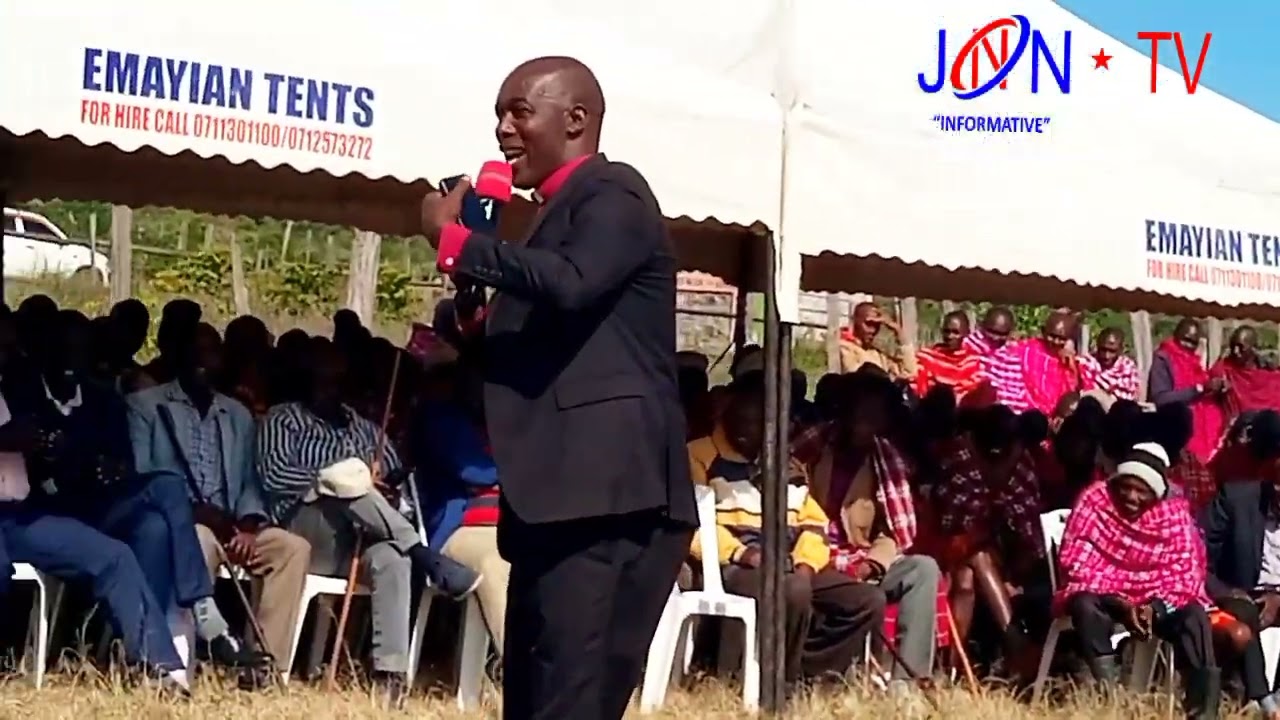MBELE IKO SAWA REV.NAISWAKU PREACHING AT LESHUTA SECONDARY SCHOOL