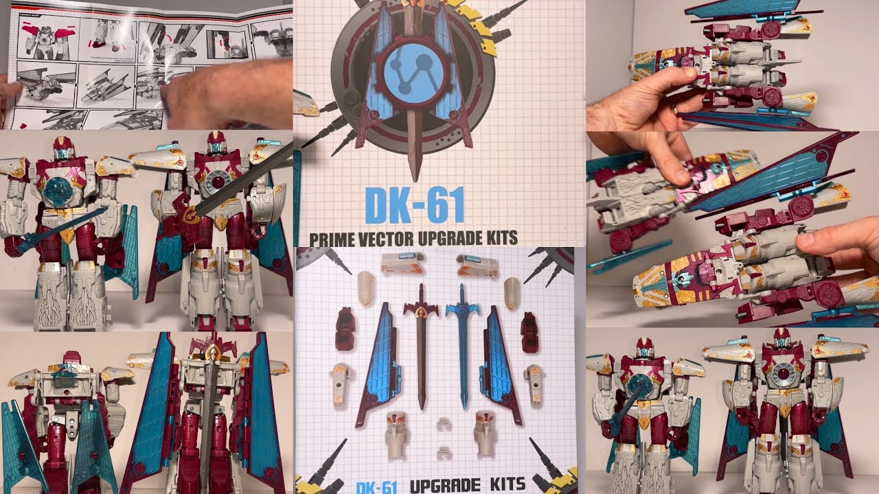 DNA design upgrade kit DK 61 transformers legacy Vector prime, instruction video comparison & review