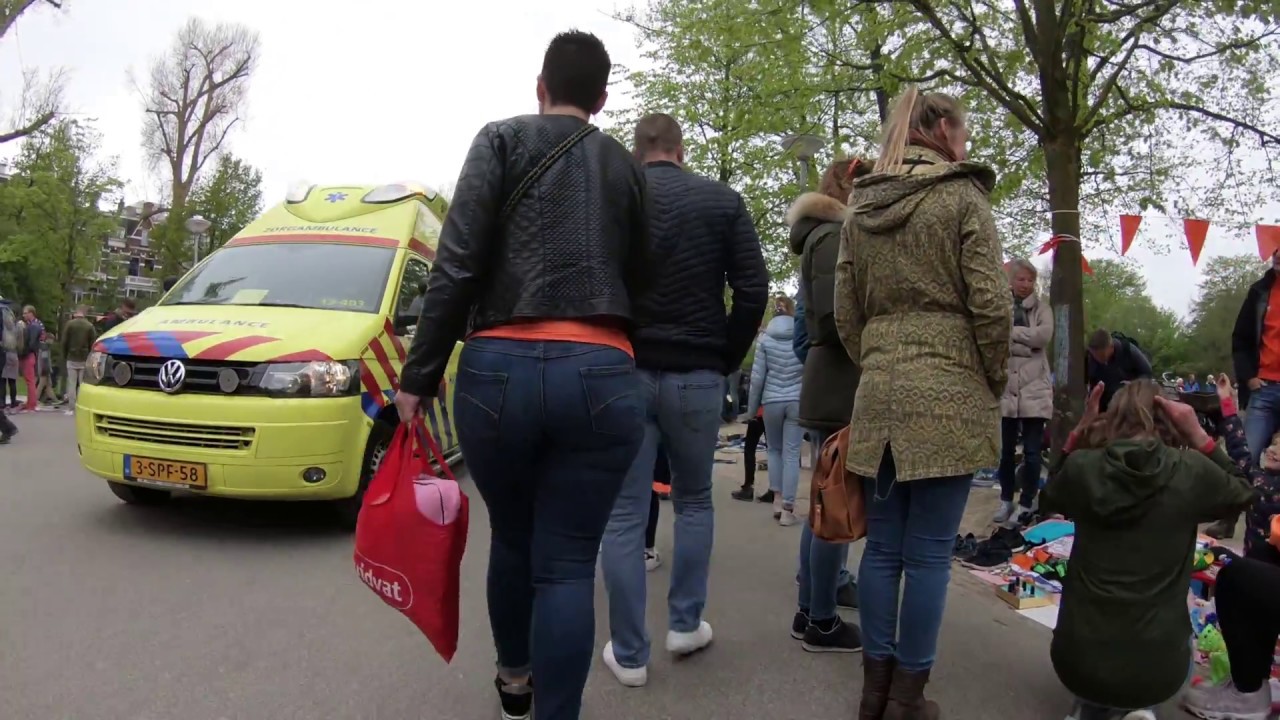 4K. Amsterdam.  Koningsdag   