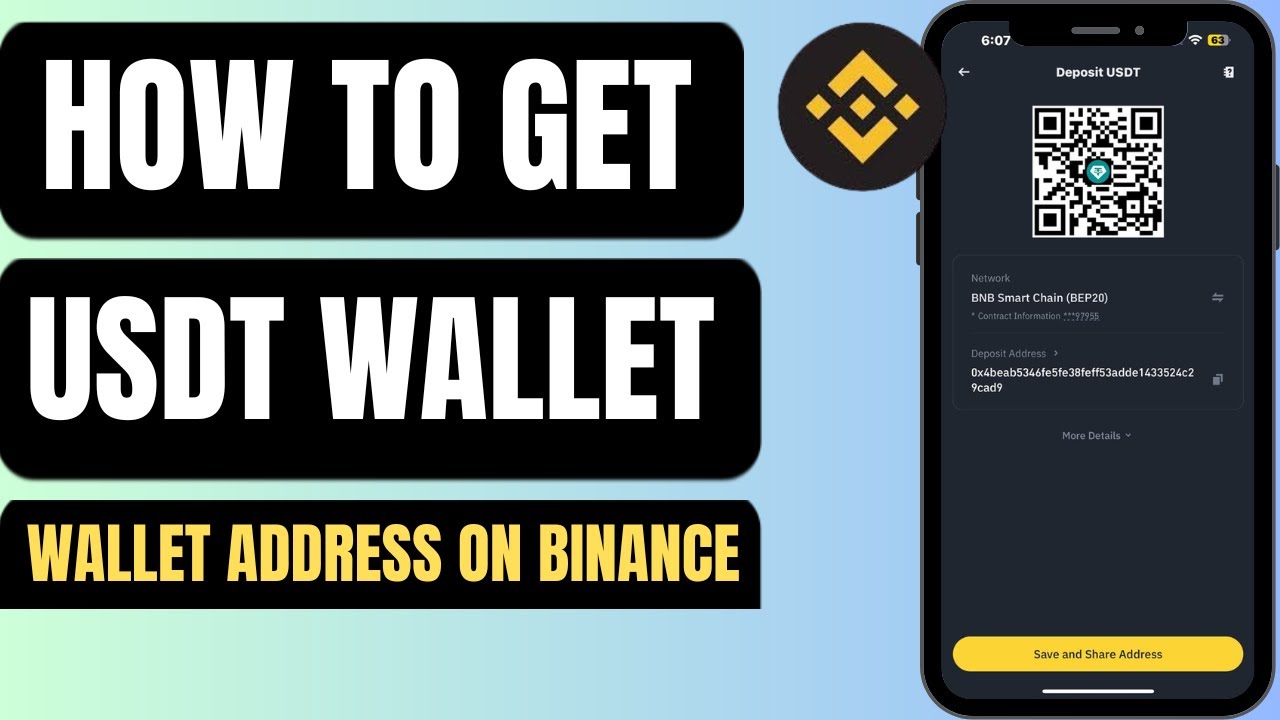 Как получить адрес кошелька USDT на Binance | Проверить и скопировать адрес USDT