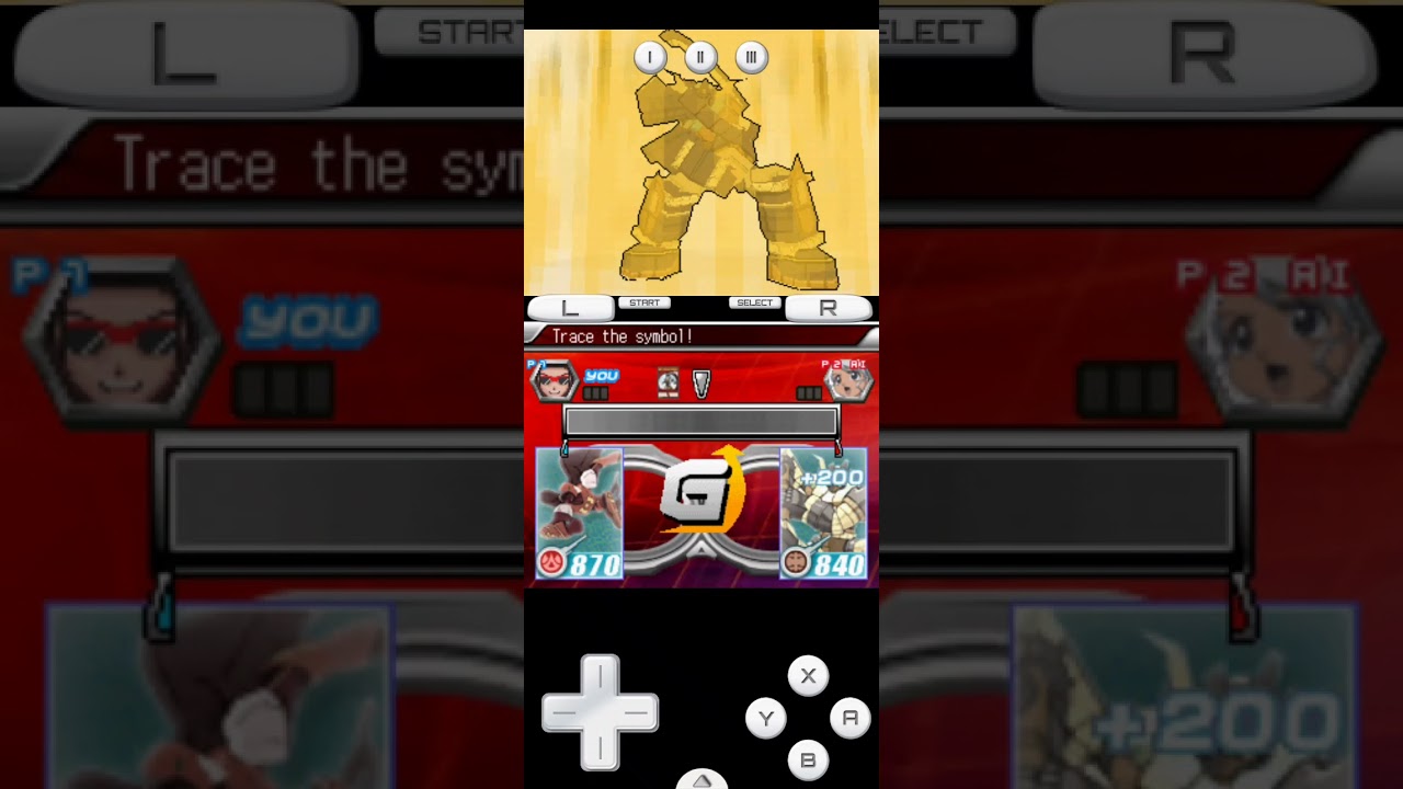 Bakugan Battle Brawlers DS - Ravenoid VS Hammer Gorem