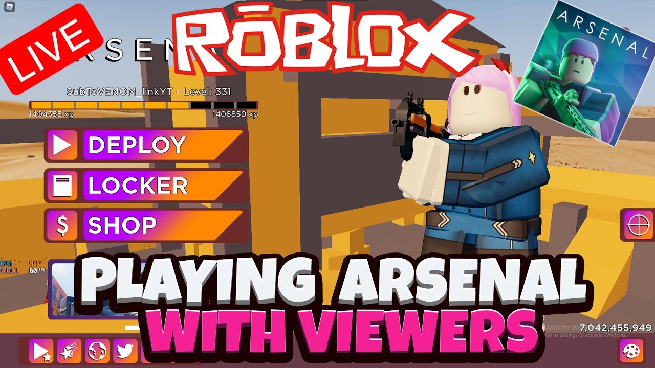 Roblox Arsenal With Viewers Live Stream ROAD TO 1000 SUBS