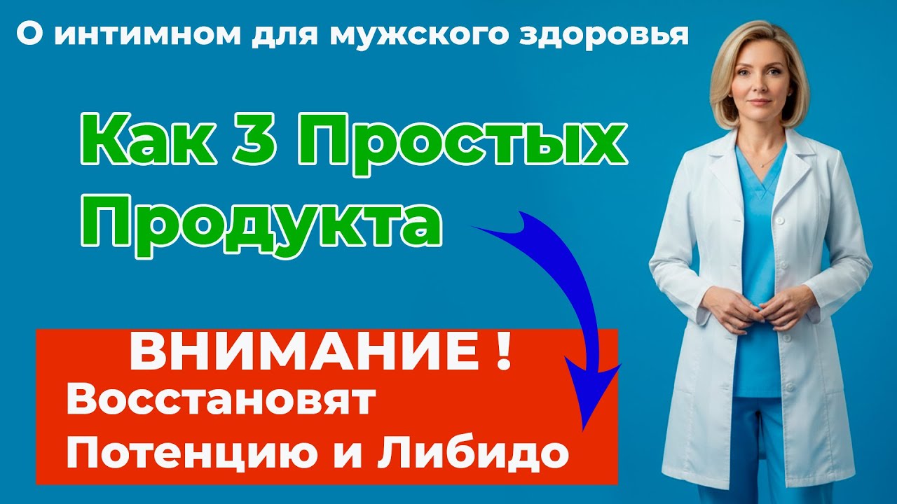 3 ПРОДУКТА из СУПЕРМАРКЕТА, которые ВЕРНУТ ВАШУ МУЖСКУЮ СИЛУ и ЖЕЛАНИЕ!