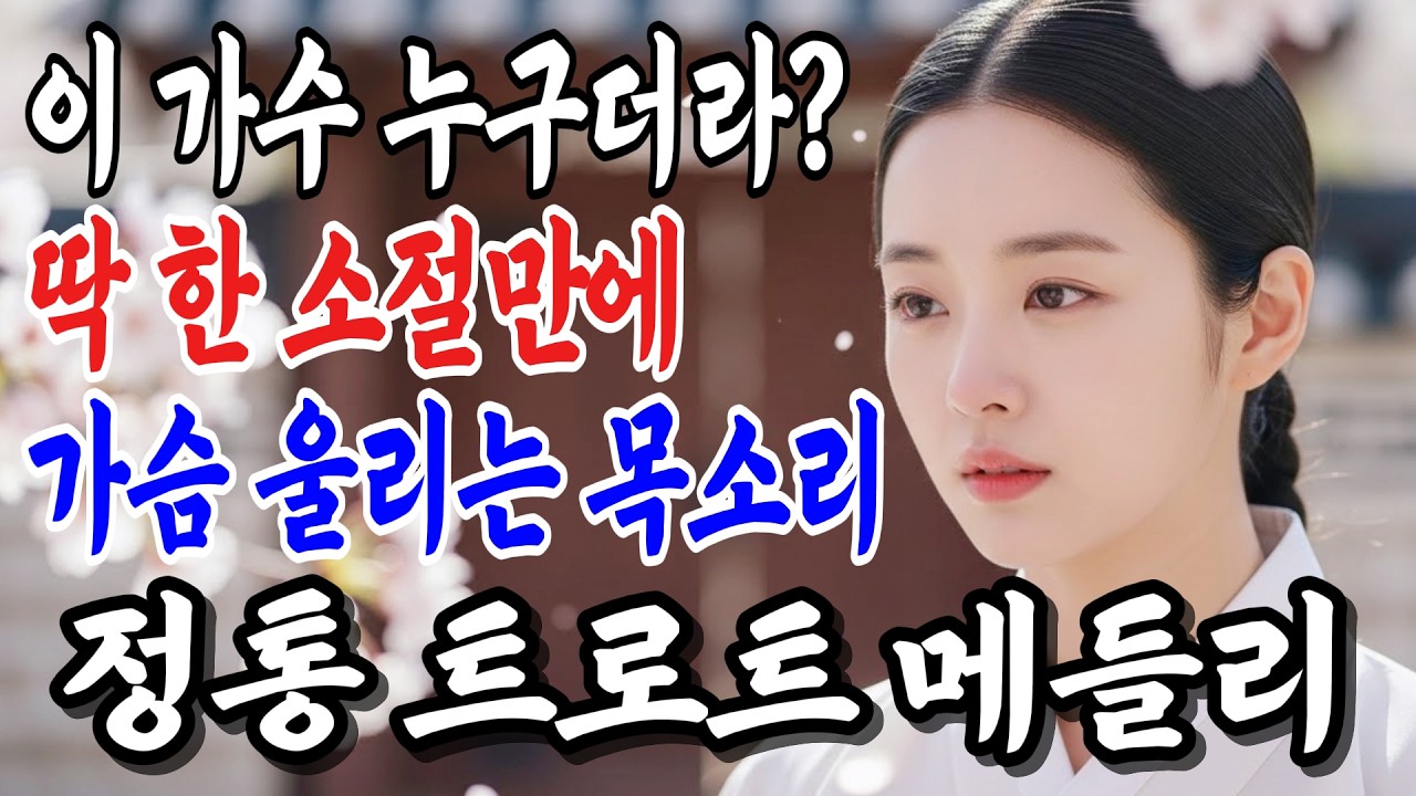 🎧그냥 틀어놓으세요... 괜히 흘러간 지난 세월이 생각나는 날💿 들을수록 빠져드는 감성트로트 메들리 1시간