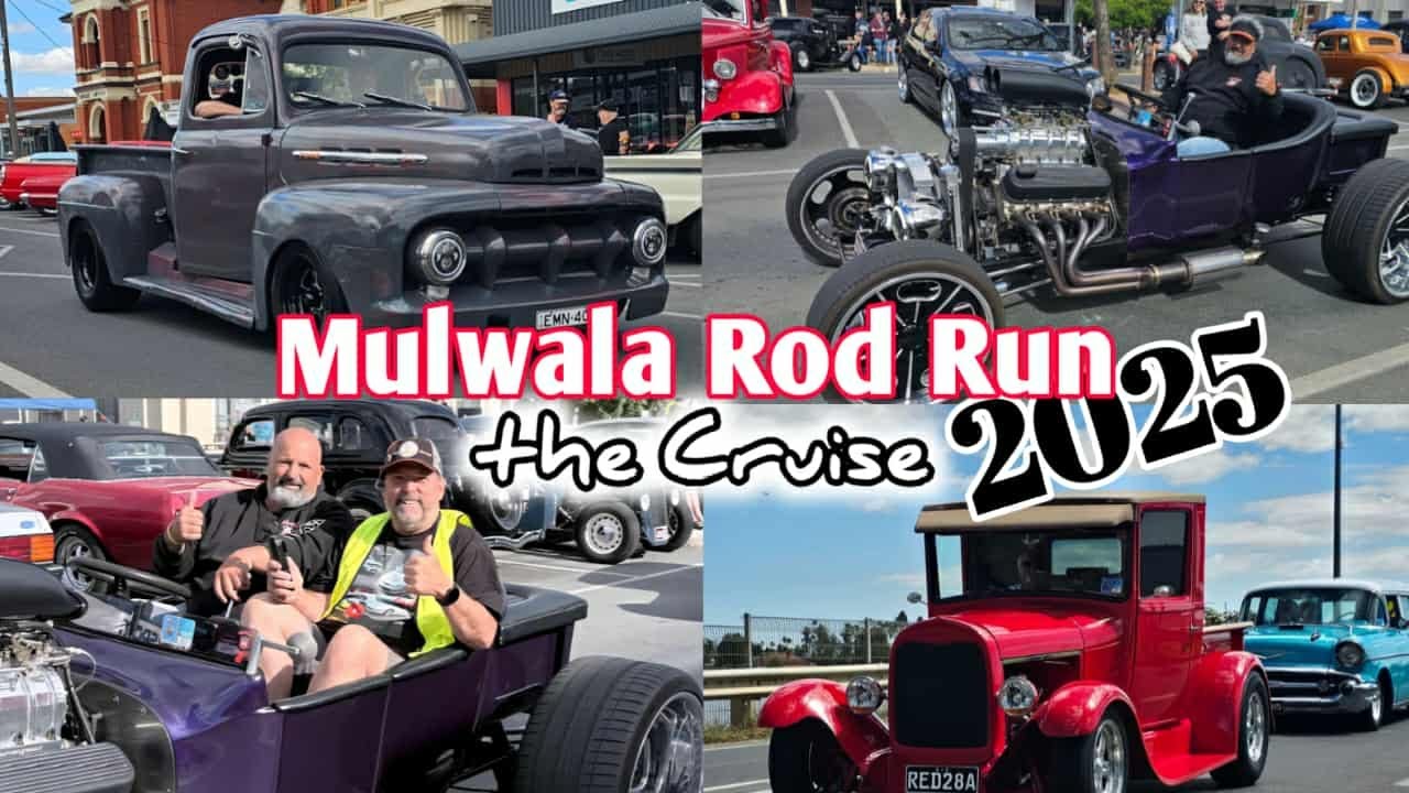 Mulwala Rod Run, 2025 The Cruise Night. Thanks to Northern Suburbs Street Rods