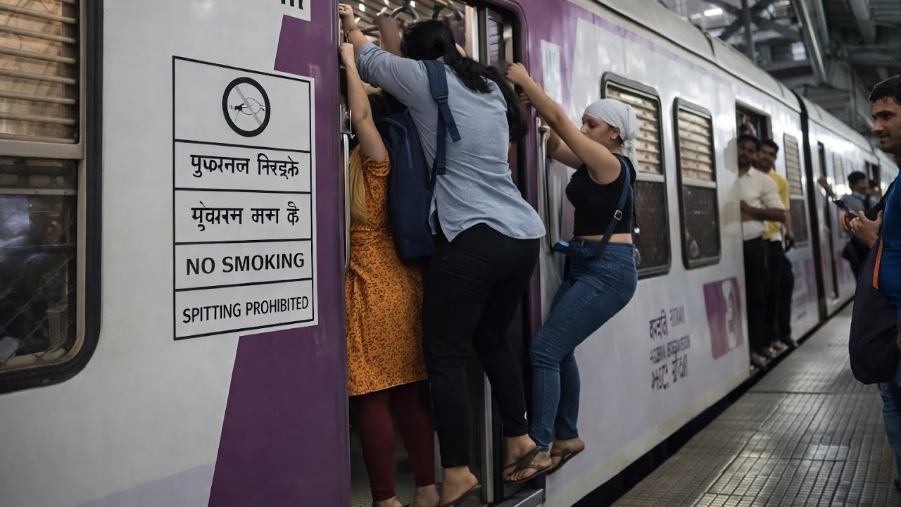 🚆 Mumbai Local Train Crowd – New Public Dekh Ke Behosh Ho Jayegi | Mumbai Crowd Har Roz Ka Struggle🚉
