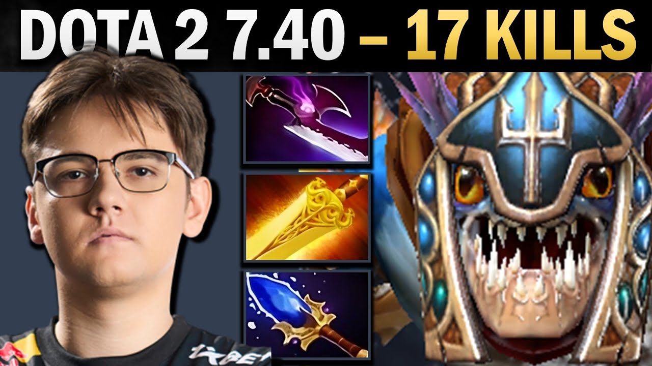 Slark Pro Carry with Radiance and Aghanims - Gameplay Dota