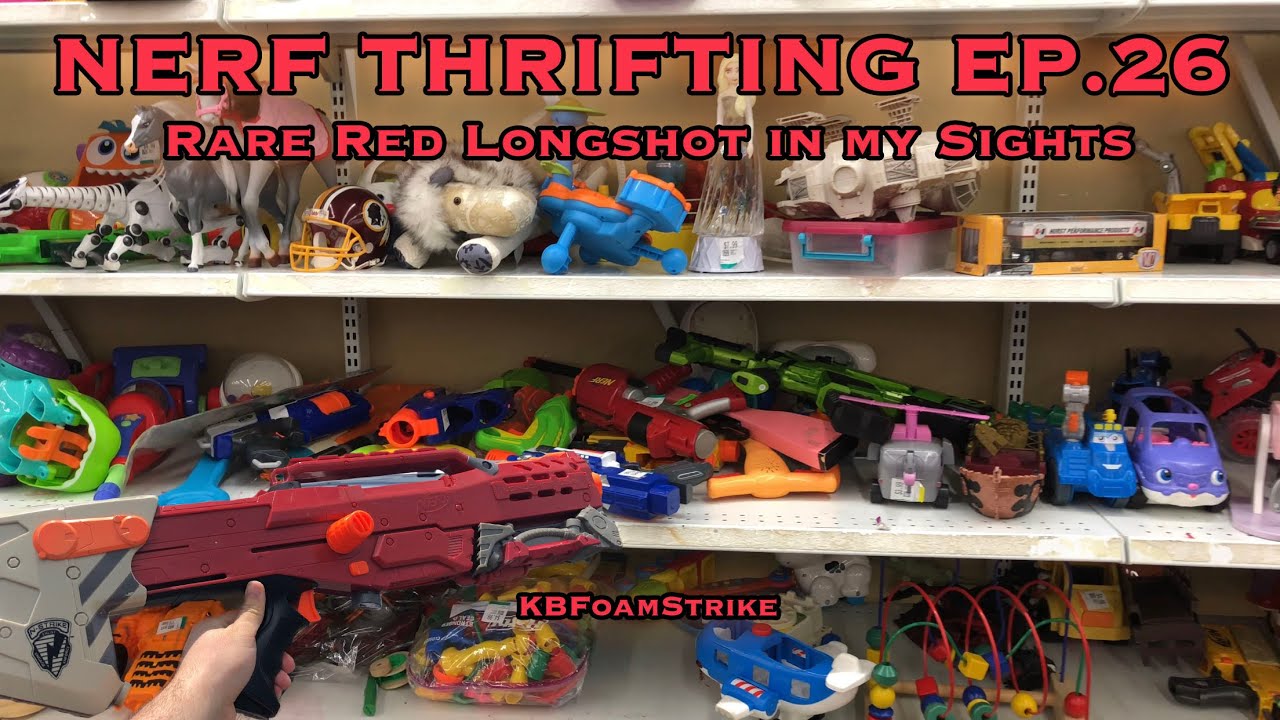 KBFoamStrike's NERF THRIFTING Vlog EP. 26: Rare Red Longshot in my Sights!!!