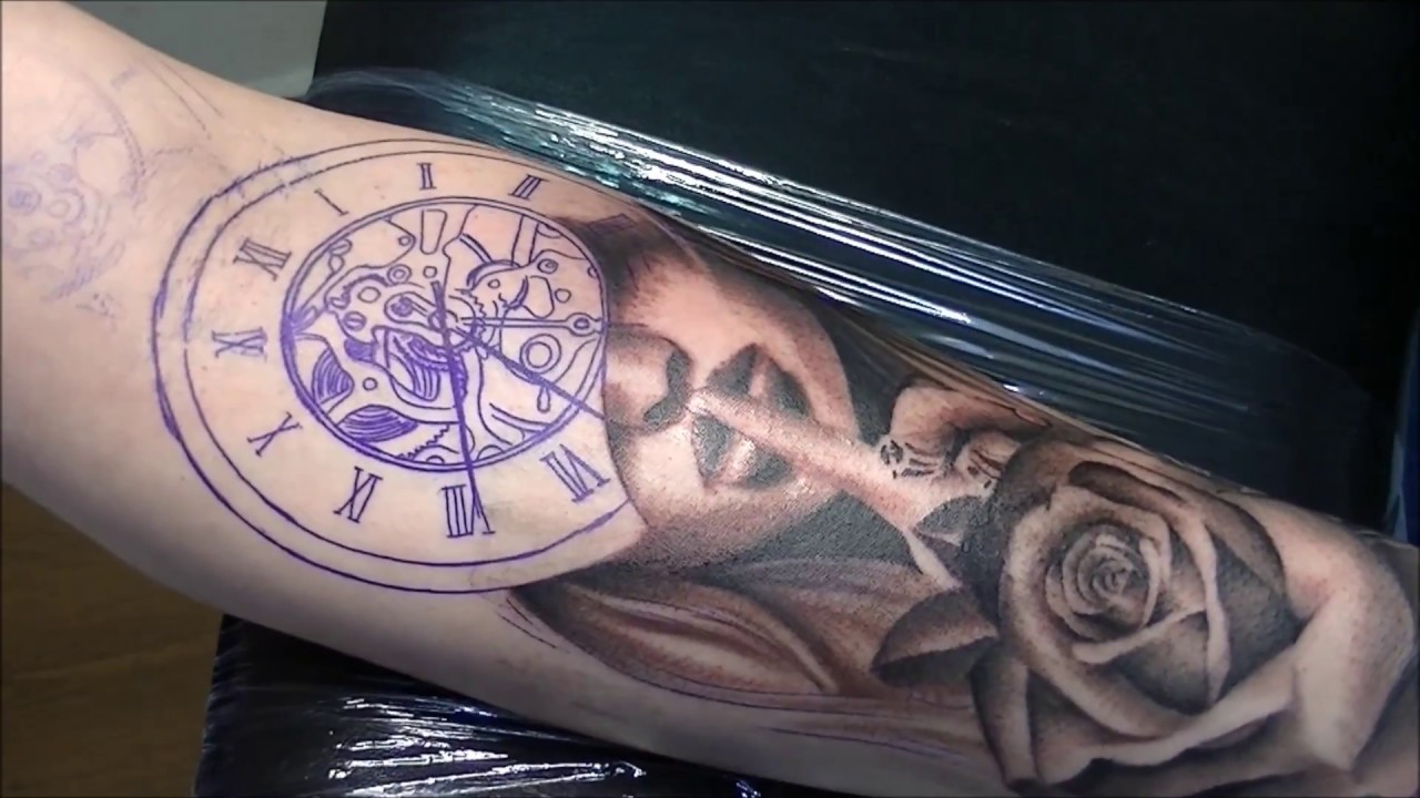 Silence times - Tattoo (time lapse and real time)
