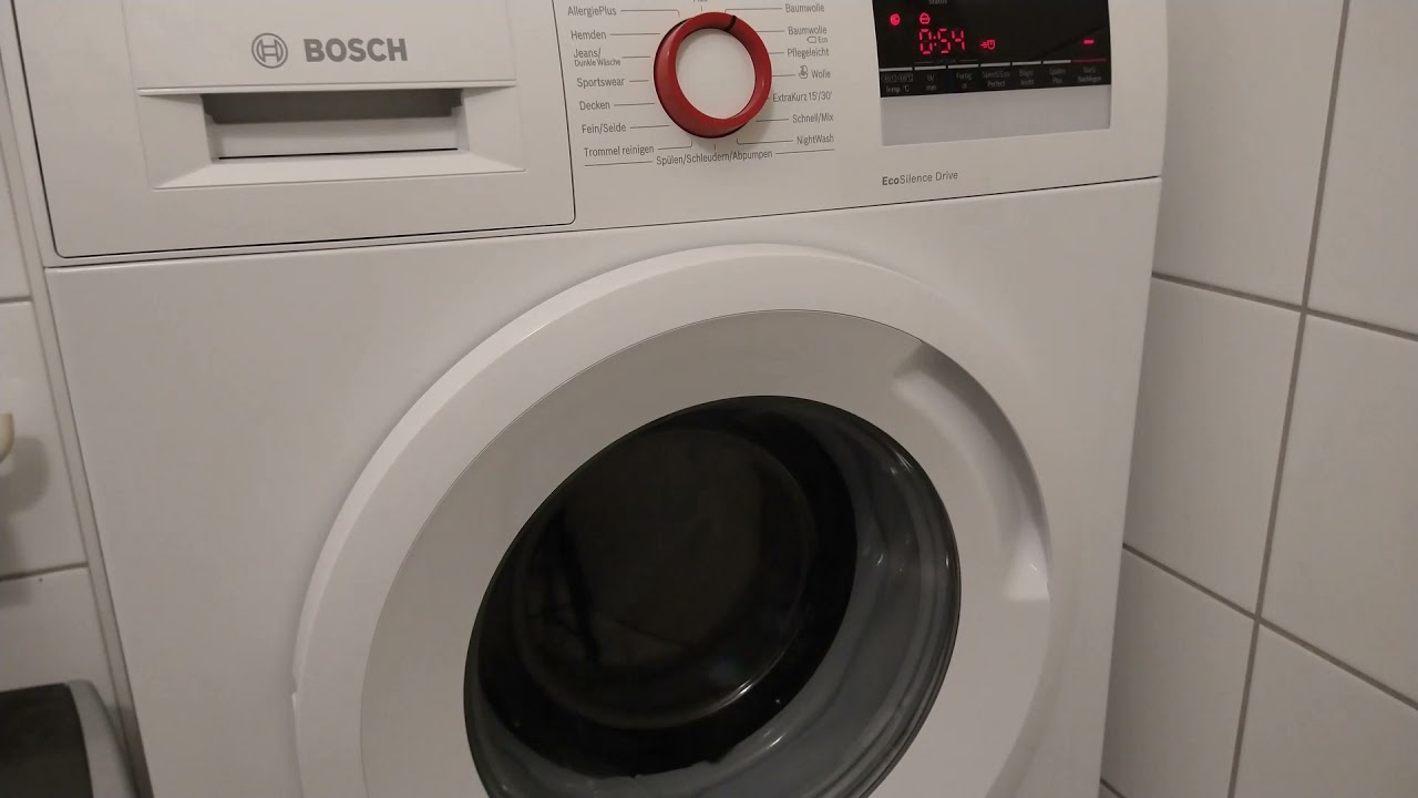 BOSCH Series 4 WAN282V8 - Complete wash cycle (after replacing shock absorbers)