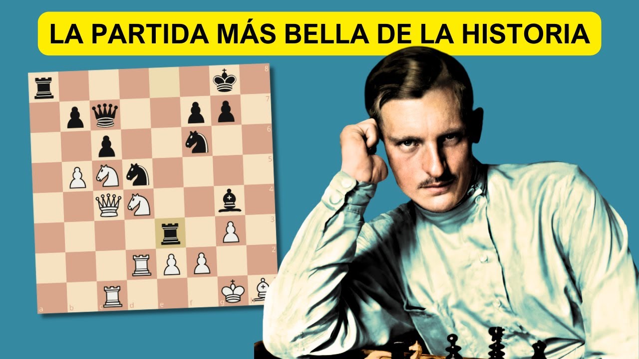 LA PARTIDA MÁS BRILLANTE DE ALEKHINE (LA MÁS HERMOSA DE LA HISTORIA) | ALEKHINE VS RETI