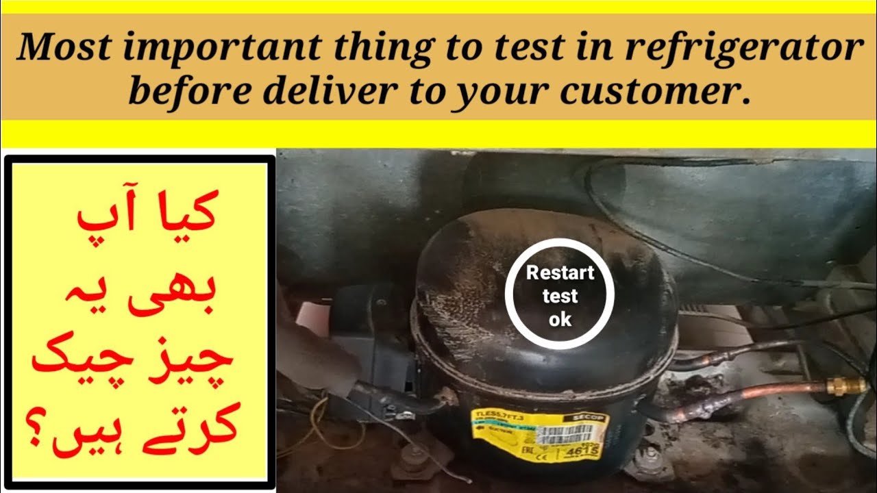 compressor restart test|how to check compressor restart|refrigerator compressor restart testing