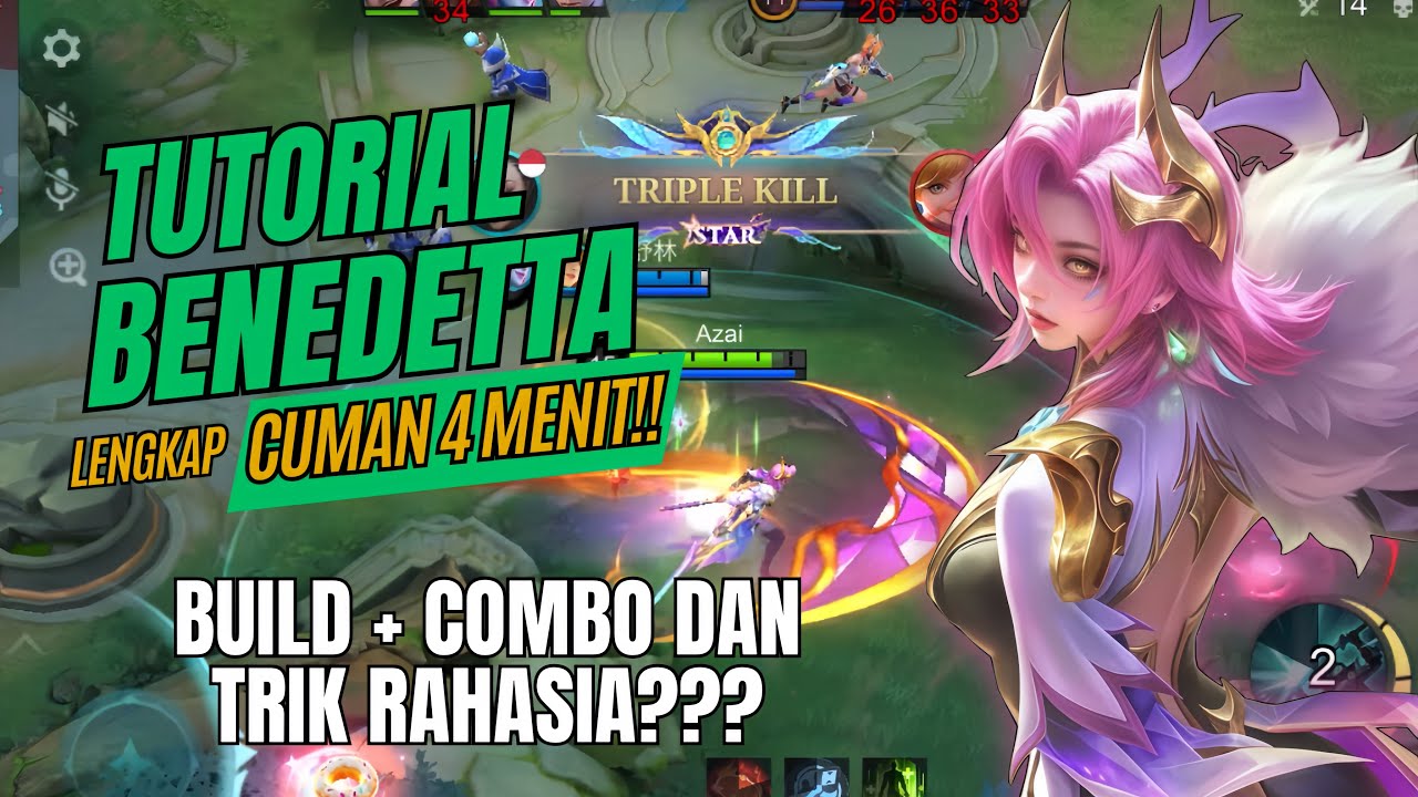 Tutorial Benedetta Lengkap Cuman 4 Menit!! Combo dan Build Tersakit 2025 | MOBILE LEGENDS
