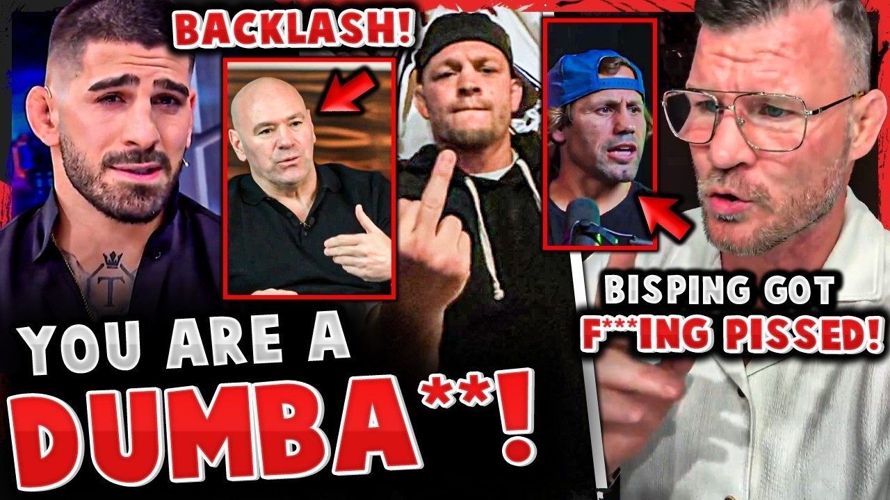 🔥 Dana White FIRES BACK at Critics Bisping LOSES IT Over Faber Joke! Ilia Topuria vs Nate Diaz Drama