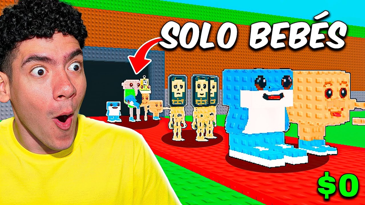 DE $0 a $100 TRILLONES SOLO con BRAINROTS BEBÉS - Donato Roblox
