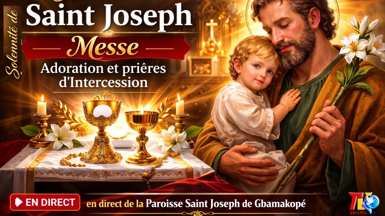 🔴LIVE | MESSE DE LA SOLENNITE DE SAINT JOSEPH | Paroisse Saint Joseph de Gbamakopé  | 19-03-2026
