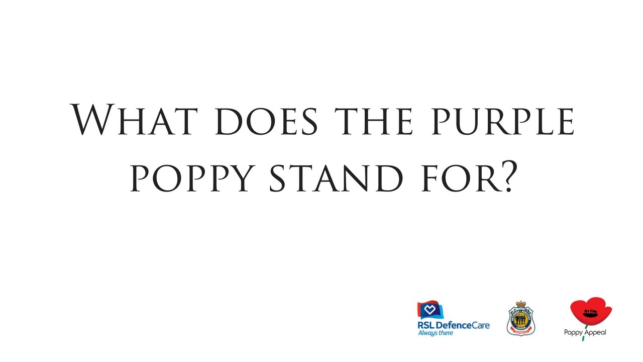 What is the significance of the Purple Poppy?