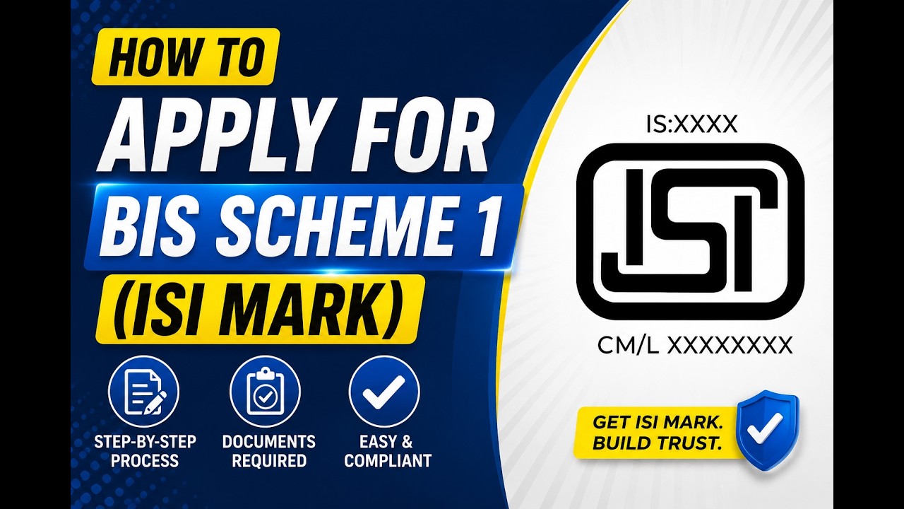 Step by Step: How to Apply for BIS Scheme 1 | ISI Mark | BIS Certification Process