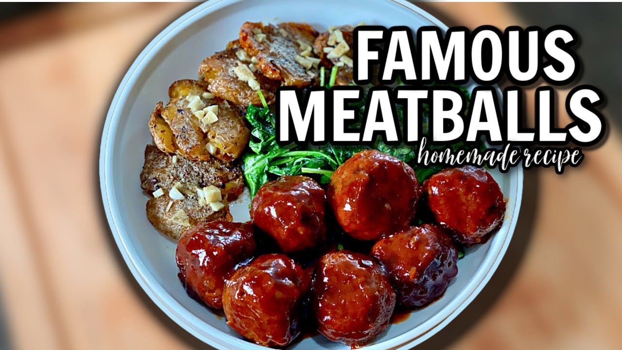 🍽️ *MUST TRY* BEST Homemade MEATBALL & *FAMOUS* Honey BBQ Sauce + ROASTED Smashed Potatoes #MEATLESS