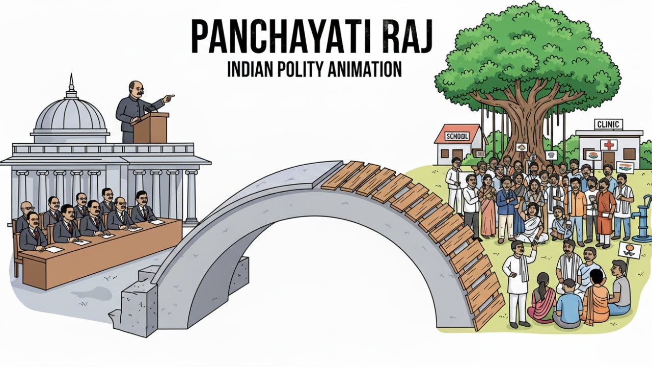Panchayati Raj Explained | 73rd Amendment, PESA Act & PRIs | Indian Polity Laxmikanth | UPSC, SSC