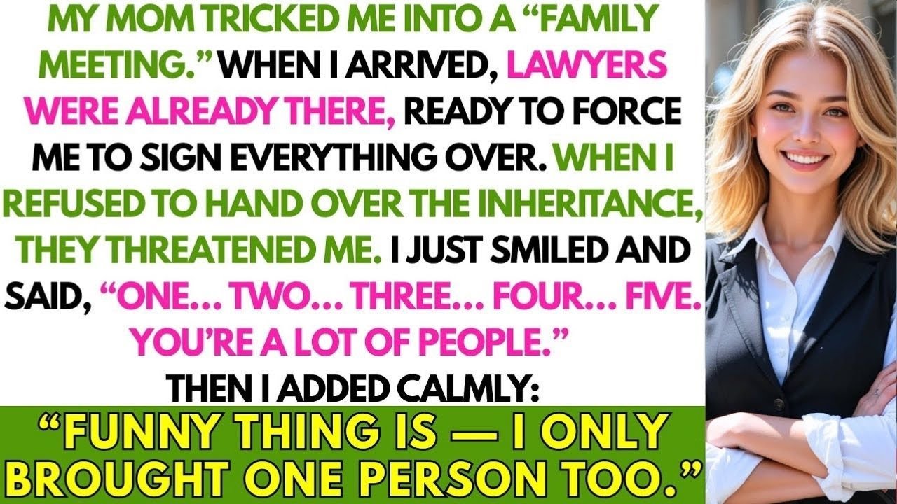 My Mom Tricked Me Into a Family Meeting — When I Refused to Hand Over the Inheritance, They...