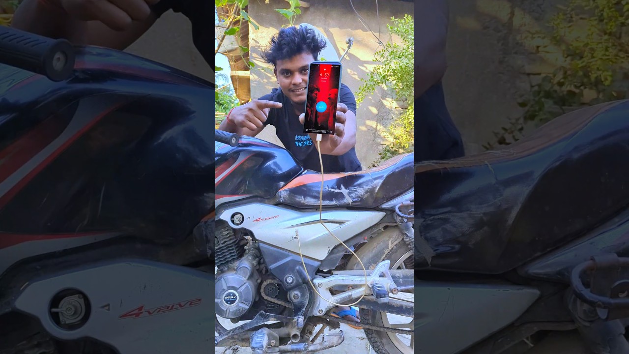 making homemade Power Bank + bike se phone charge🔥💪#shots #project #experiment #sujanexperiment