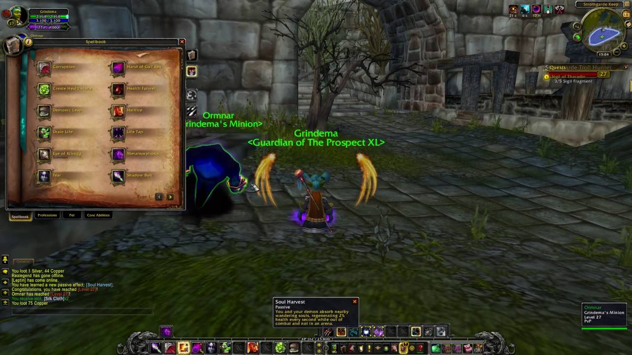 WoW quest #1685 Sigil of Thoradin