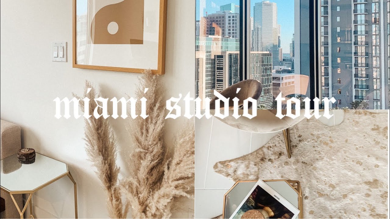 miami studio apartment tour ~decor on a budget~