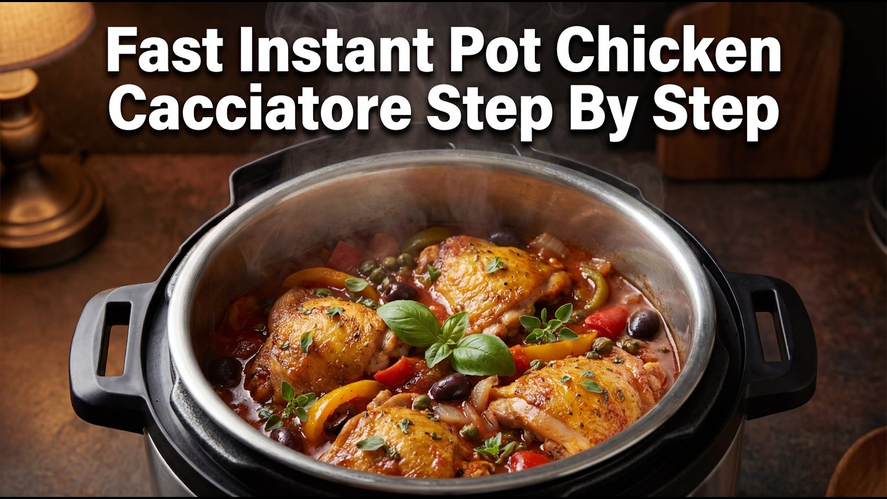 Fast Instant Pot Chicken Cacciatore Cooking Guide Step By Step