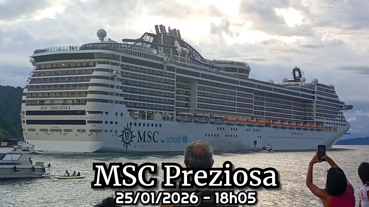 MSC Preziosa - Sob os ventos e a chuva, sua voz ecoa alegremente! - 25/01/2026