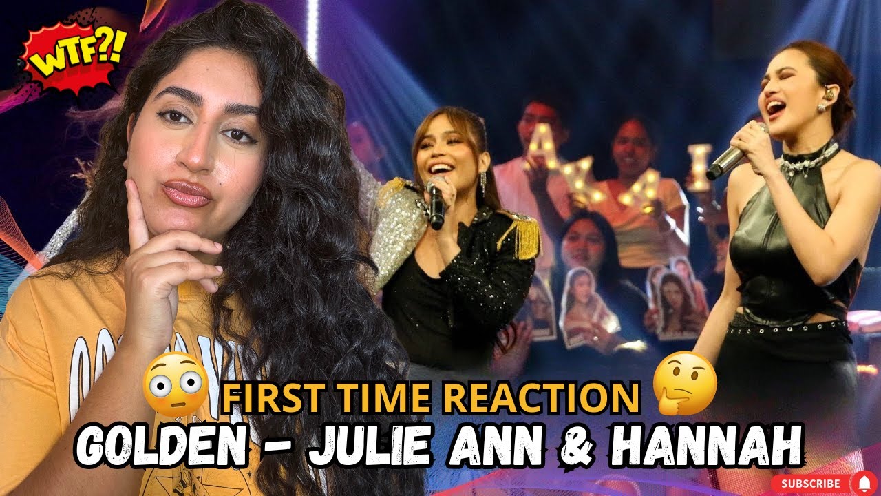 I don't know how to feel ! Julie Anne San Jose & Hannah Precillas cover GOLDEN | First time REACTION