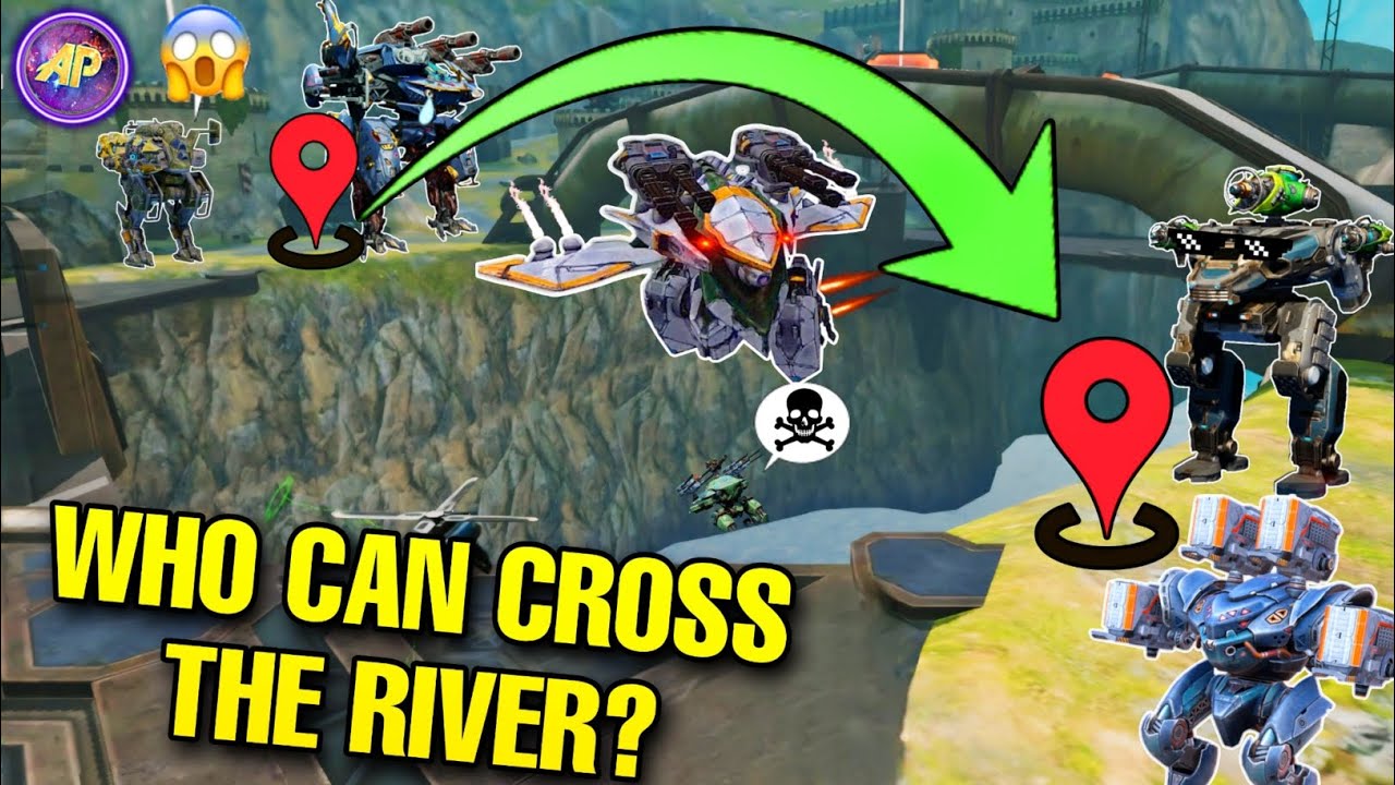 🔥 WHICH ROBOTS CAN CROSS THE RIVER IN CASTLE MAP? || WR WAR ROBOTS ||