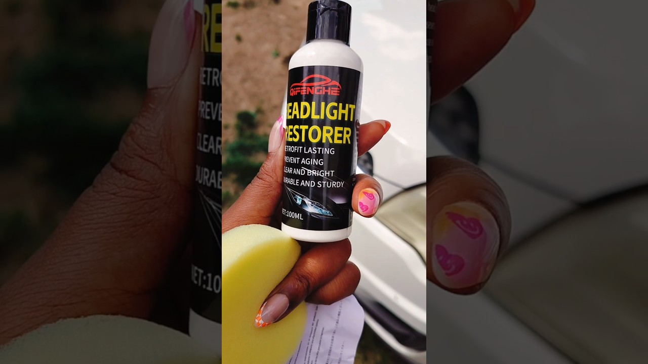 Reviewing this headlight restorer from TEMU 😅 #capcut #shorts
