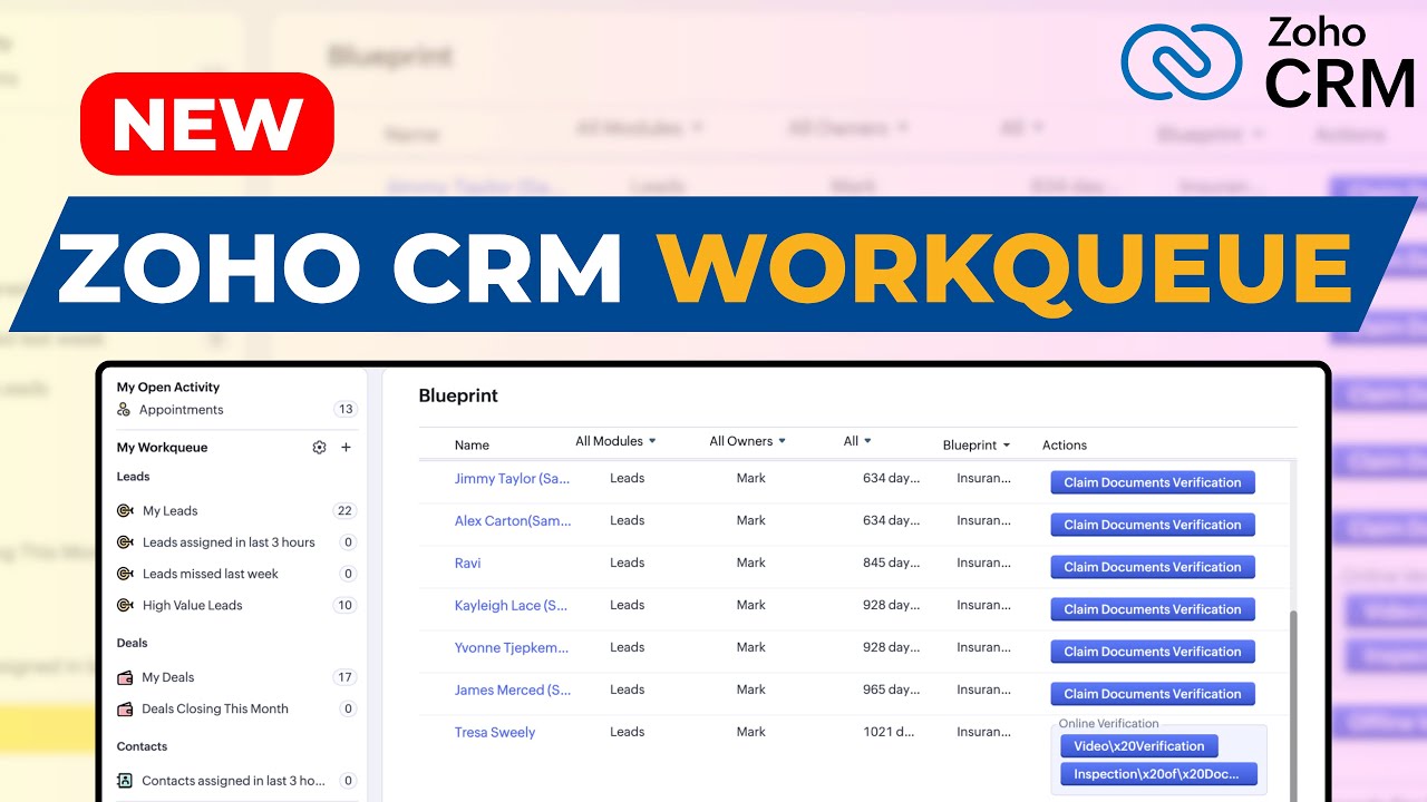 НОВИНКА! Очередь задач для Zoho CRM