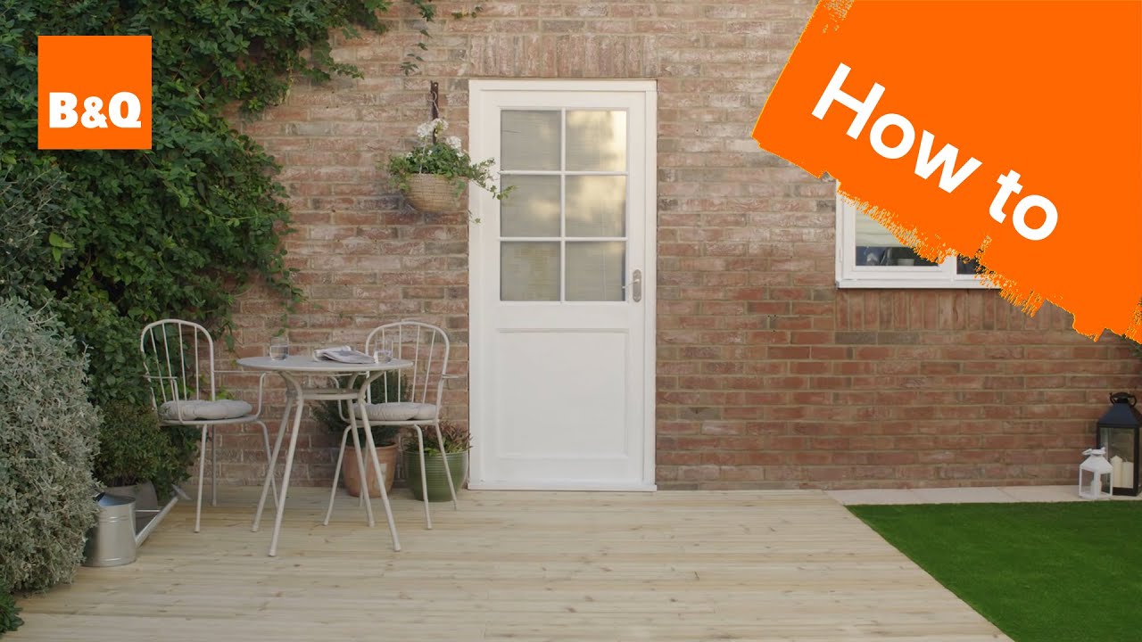 How to build a ground-level deck