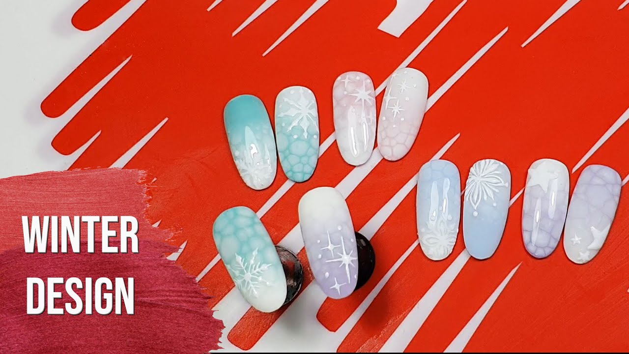 Eisschollen Design - Winter Nägel mit Nass-in-Nass | Tutorial #67
