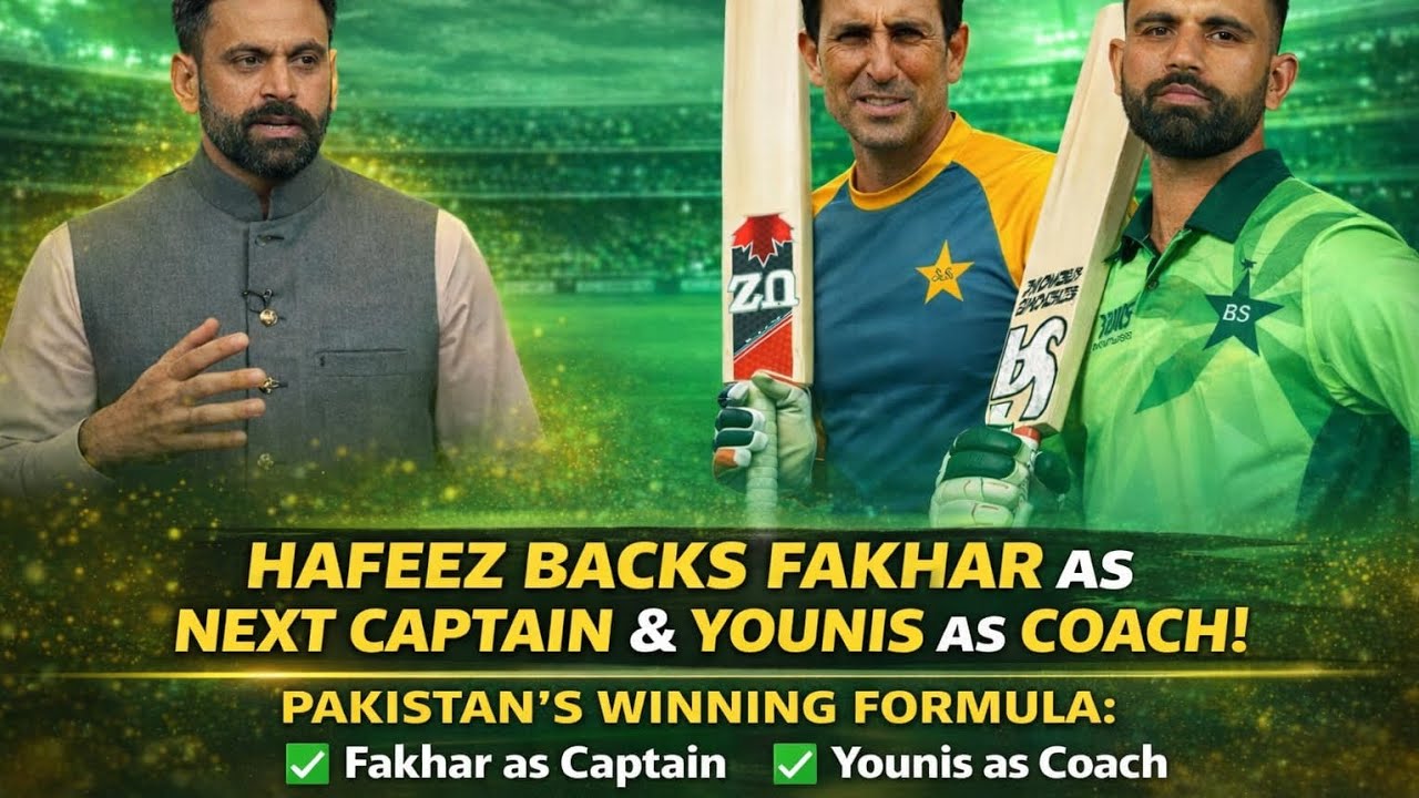 Mohammad Hafeez Backs Fakhar Zaman as Captain & Younis Khan as Coach | Pakistan’s Winning Formula?