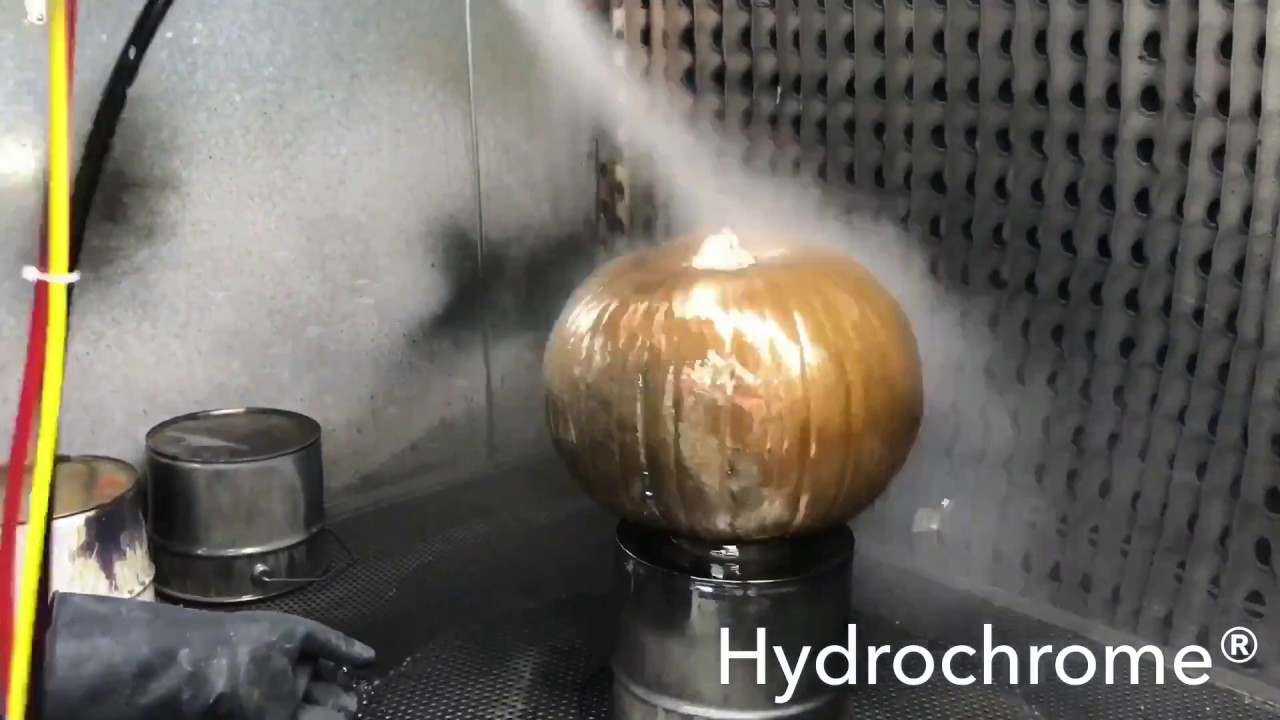 Rose Gold Pumkin Hydrochrome spray on chrome system.