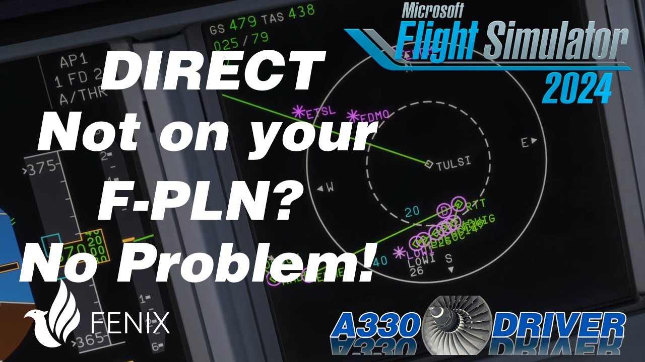 ATC Clears You DIRECT TO a Waypoint NOT ON YOUR F-PLN? Here's what to DO! | Real Airbus Pilot