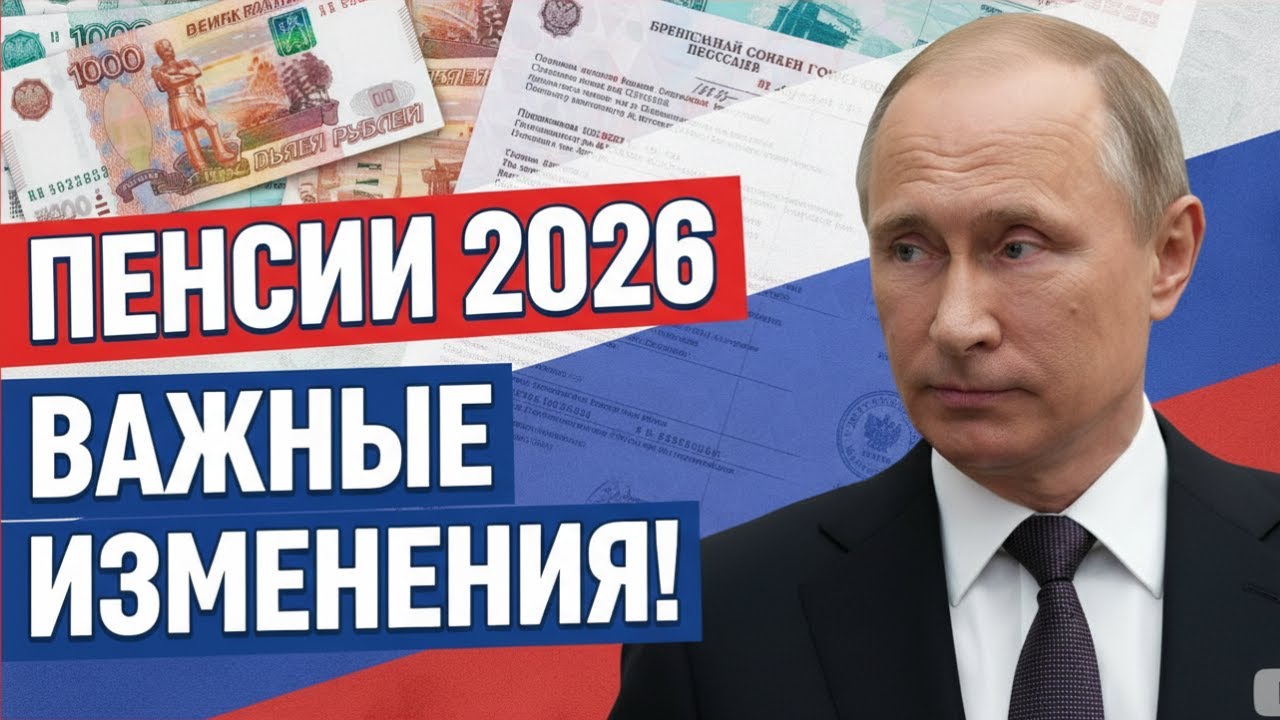 С 1 января 2026 &mdash; новые правила для пенсионеров! Всё поменяется!